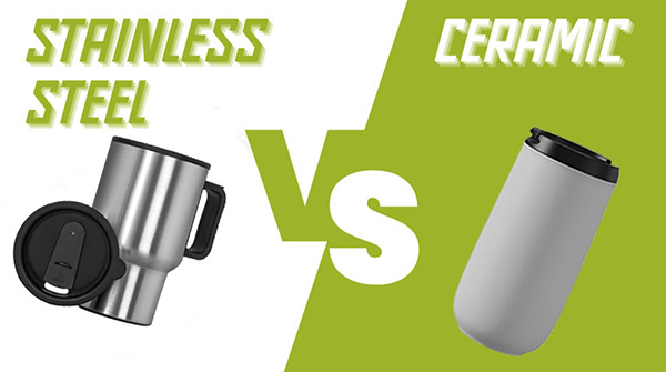 Ceramic vs Stainless Steel To-Go Mug