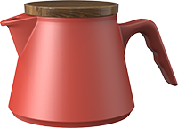 Aurora Tea Pot TPA600-06A Red