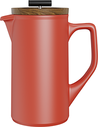 Eternity Ceramic French Press CPA600-02A Red