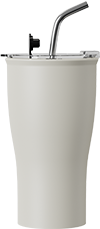 To Go Double Walled Coffee Cup CM350-04A Pale Grey Yellow